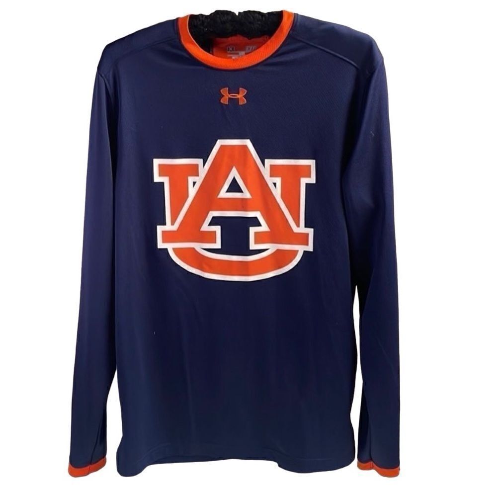 Under Armour Heatgear Univ of Auburn Long Sleeve Loose Fit Jersey Small Alabama